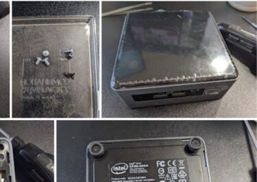 INTEL NUC BOXNUC8I7BEH のファンの騒音があ、あまりにも五月蠅すぎるので分解してみた。