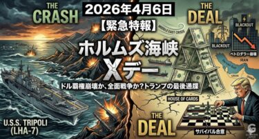 【2026年4月】世界が終わるか、ディールが勝つか。ホルムズ海峡「Xデー」直前まとめ