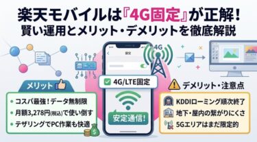R8.8.29 楽天モバイルについて思うこと・・・個人的には4G固定で楽天一択
