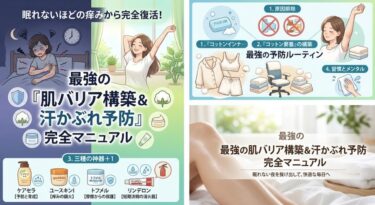眠れないほどの痒みから完全復活!最強の「肌バリア構築&汗かぶれ予防」完全マニュアル